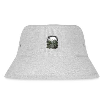 Wald Geist Gespenst Mitternacht Spuk Halloween - Stanley/Stella recycelter Bucket Hat - Grau meliert - Vorne