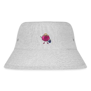 Zwiebel Gärtner Gießkanne Hobbygärtner - Stanley/Stella recycelter Bucket Hat - Grau meliert - Vorne
