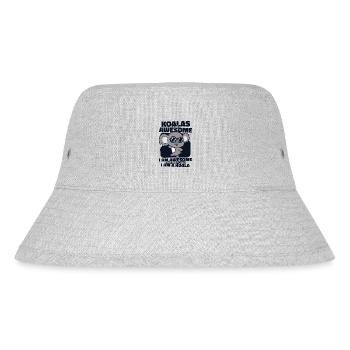 Koalas Are Awesome Koalabear Phascolarctos - Stanley/Stella Recycled Bucket Hat - heather grey - Front