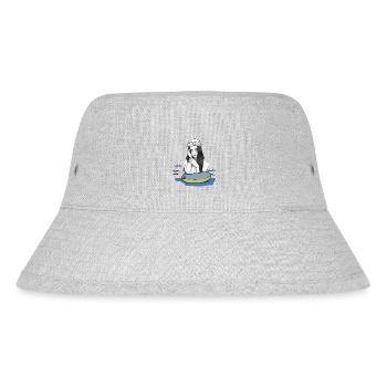 Distress Swim Ring Sailor Girl Sea Swim - Stanley/Stella Recycled Bucket Hat - heather grey - Front