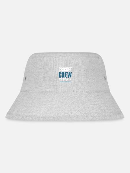 Cricket Crew - Stanley/Stella recycelter Bucket Hat - Grau meliert