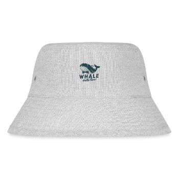 Stylish Bowtie Whale Art Print - Whale Hello There - Stanley/Stella Recycled Bucket Hat - heather grey - Front