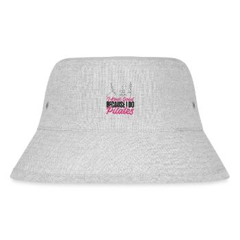 Pilates Instructor Teacher I Look - Stanley/Stella recycelter Bucket Hat - Grau meliert - Vorne