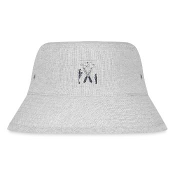 Messer sammeln Chinesisches Hanzi Restaurierungsmesser - Stanley/Stella recycelter Bucket Hat - Grau meliert - Vorne