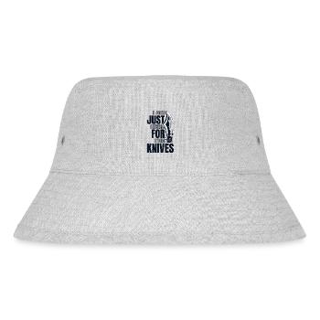 Nur hier für das Messer Restoration Lover Knife - Stanley/Stella recycelter Bucket Hat - Grau meliert - Vorne