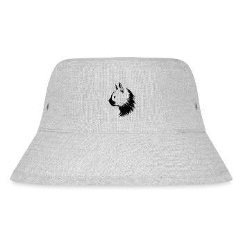 Cat, Cat Motif - Stanley/Stella Recycled Bucket Hat - heather grey - Front
