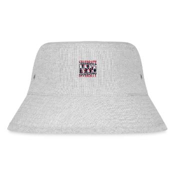 Celebrate Diversity Restoration Sammlermesser - Stanley/Stella recycelter Bucket Hat - Grau meliert - Vorne