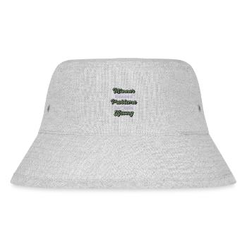 Männer kennen Probleme für jede Lösung - Stanley/Stella recycelter Bucket Hat - Grau meliert - Vorne