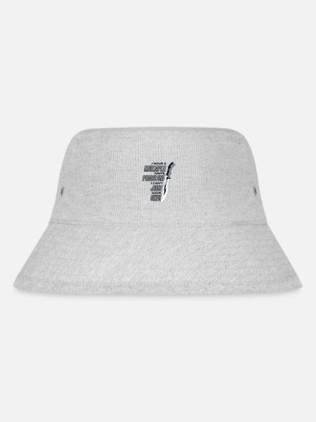 Habe mehrere Messer Problem Metzgermesser Messer - Stanley/Stella recycelter Bucket Hat - Grau meliert