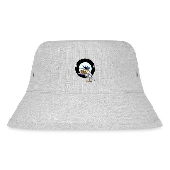 Maritim Möwe Kompass - Stanley/Stella recycelter Bucket Hat - Grau meliert - Vorne