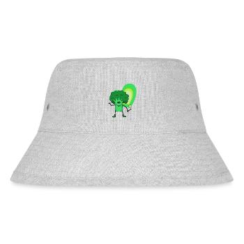 Broccoli Drugs Pot Stoner Intoxication Ecstasy - Stanley/Stella Recycled Bucket Hat - heather grey - Front