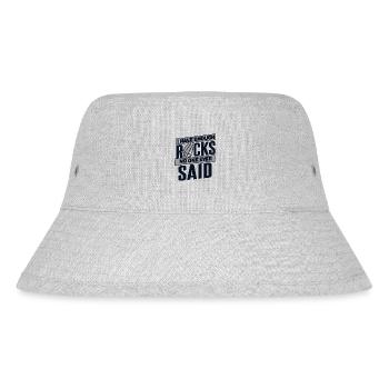 Assez de roches Personne n’a jamais dit que le géologue était un minéral - Bob recyclé Stanley/Stella - gris chiné - Devant