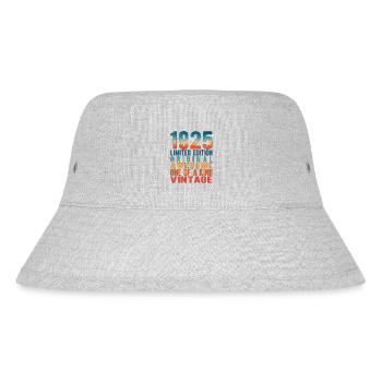 Limited Edition seit 1925 Geburtstag Vintage 1925 - Stanley/Stella recycelter Bucket Hat - Grau meliert - Vorne