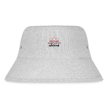 Rentner Spruch Rente Ruhestand Rentner Geschenk - Stanley/Stella recycelter Bucket Hat - Grau meliert - Vorne
