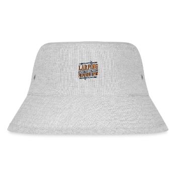 Because Punching People Is Frowned Upon LARPing - Stanley/Stella Recycled Bucket Hat - heather grey - Front