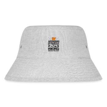 Accordion Solves Most Of My Problems Hiking Solves - Stanley/Stella Recycled Bucket Hat - heather grey - Front