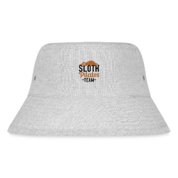 Pilates Instructor Teacher Sloth - Stanley/Stella recycelter Bucket Hat - Grau meliert - Vorne