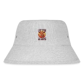 Genau wie Giraffen, Giraffidae, Nubier - Stanley/Stella recycelter Bucket Hat - Grau meliert - Vorne