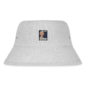 Nostalgic housewife: message of well-being - Stanley/Stella Recycled Bucket Hat - heather grey - Front