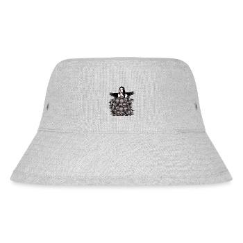 Dark Engel Weltfrieden Totenkopf Abrüstung Frieden - Stanley/Stella recycelter Bucket Hat - Grau meliert - Vorne