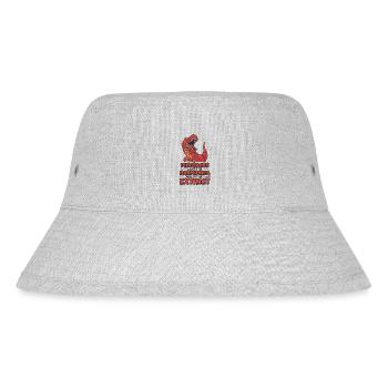 Dinosaurs Didn't Play Harmonica Mouth Harp - Stanley/Stella Recycled Bucket Hat - heather grey - Front
