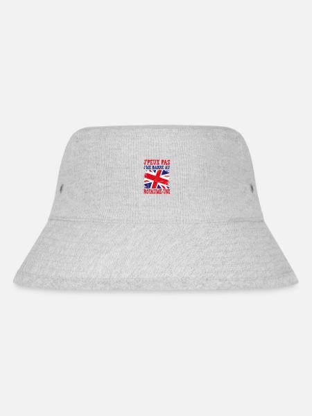 I can't I'm going to the United Kingdom - Stanley/Stella Recycled Bucket Hat - heather grey