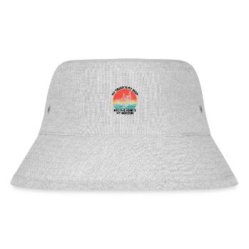 Trucker Fahren Papa Trucker Vater LKW-Fahrer - Stanley/Stella recycelter Bucket Hat - Grau meliert - Vorne