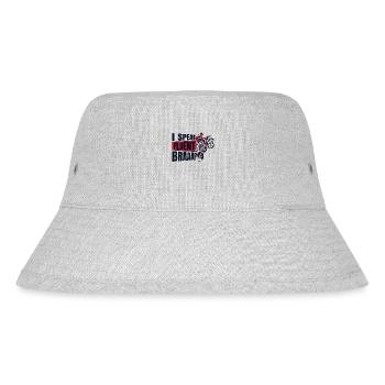 Ich spreche fließend Braaap Motorradrennen Supermoto - Stanley/Stella recycelter Bucket Hat - Grau meliert - Vorne