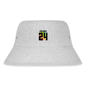 Polen 24 Trikot 2024 Polska - Stanley/Stella recycelter Bucket Hat - Grau meliert - Vorne