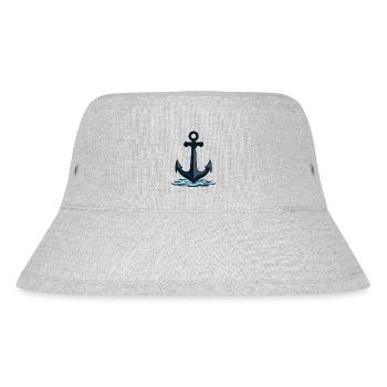 Anker - Stanley/Stella recycelter Bucket Hat - Grau meliert - Vorne