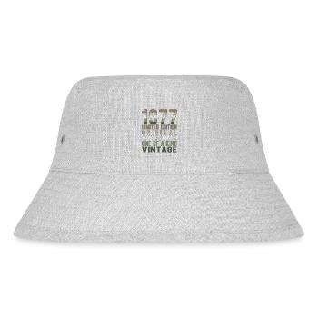 Limited Edition Since 1977 Birthday Vintage 1977 - Stanley/Stella Recycled Bucket Hat - heather grey - Front