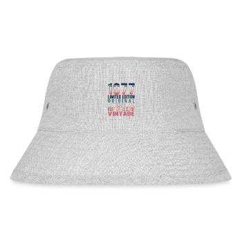 Limited Edition Since 1977 Birthday Vintage 1977 - Stanley/Stella Recycled Bucket Hat - heather grey - Front