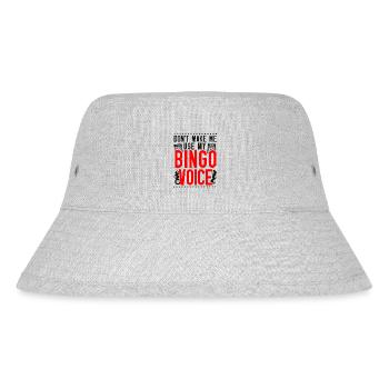 Bingo Player Don't Make Me Use My - Stanley/Stella recycelter Bucket Hat - Grau meliert - Vorne