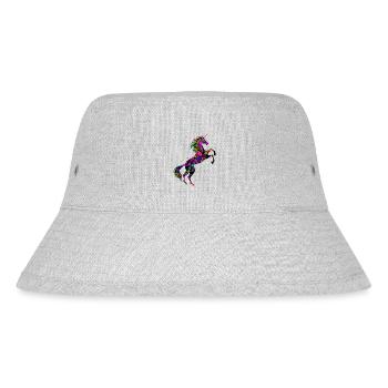 Unicorn Paint Pattern Symbol T-Shirt Spray Paint - Stanley/Stella Recycled Bucket Hat - heather grey - Front