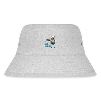 Erdnüsse Seemänner Seefahrer Boot Schiff Matrosen - Stanley/Stella recycelter Bucket Hat - Grau meliert - Vorne