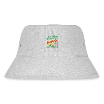 Bingo Player If You See Me Playing - Stanley/Stella recycelter Bucket Hat - Grau meliert - Vorne