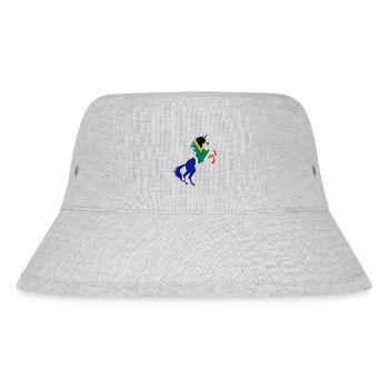 Einhorn Südafrika Flagge TShirt Magisches Einhorn - Stanley/Stella recycelter Bucket Hat - Grau meliert - Vorne