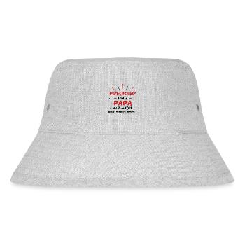 Drechsler Spruch Job Lustiges Drechsler Geschenk - Stanley/Stella recycelter Bucket Hat - Grau meliert - Vorne
