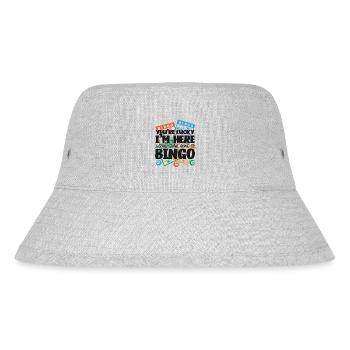 Bingo Player You're Lucky I'm Here - Stanley/Stella Recycled Bucket Hat - heather grey - Front