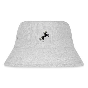 Unicorn Scary Skull Symbol TShirt Magical Unicorn - Stanley/Stella Recycled Bucket Hat - heather grey - Front