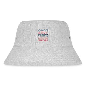 Limited Edition Since 2007 Birthday Vintage 2007 - Stanley/Stella Recycled Bucket Hat - heather grey - Front