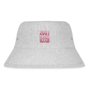 Limited Edition Since 2007 Birthday Vintage 2007 - Stanley/Stella Recycled Bucket Hat - heather grey - Front