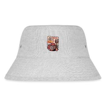 Teuflischer Charme - Stanley/Stella recycelter Bucket Hat - Grau meliert - Vorne