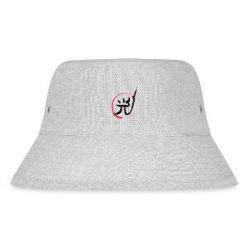 光 Hikari Light Glow Happiness - Stanley/Stella recycelter Bucket Hat - Grau meliert - Vorne