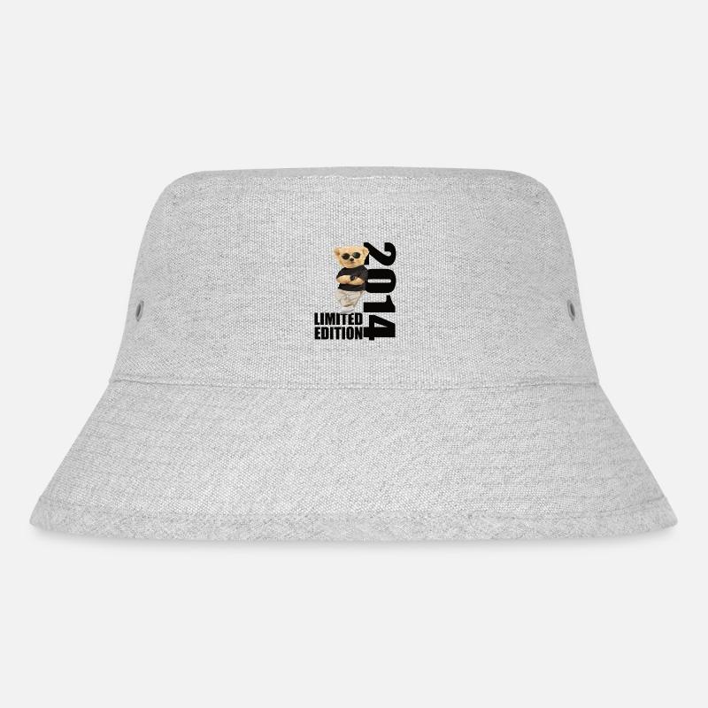 Limited Edition 2014 Bär Bären Geburtstag 2014 - Stanley/Stella recycelter Bucket Hat - Grau meliert