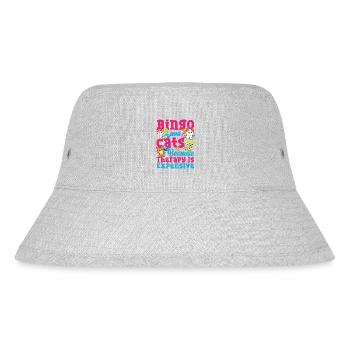 Bingo Player Cat Bingo And Cats - Stanley/Stella recycelter Bucket Hat - Grau meliert - Vorne