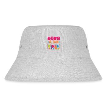Bingo Player Born To Yell Bingo - Stanley/Stella Recycled Bucket Hat - heather grey - Front
