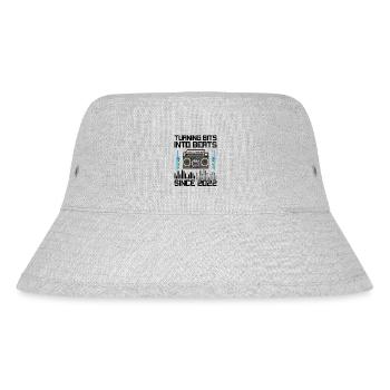 Chiptune Music Lover Groove to the Bleeps and Bloo - Stanley/Stella Recycled Bucket Hat - heather grey - Front