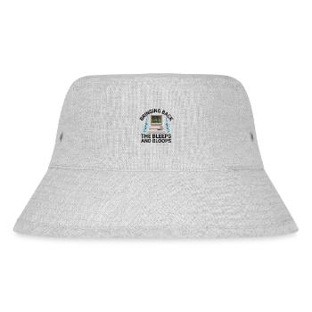 Chiptune Music Lover Groove to the Bleeps and Bloo - Stanley/Stella Recycled Bucket Hat - heather grey - Front