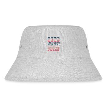Limited Edition seit 2023 Geburtstag Vintage 2023 - Stanley/Stella recycelter Bucket Hat - Grau meliert - Vorne